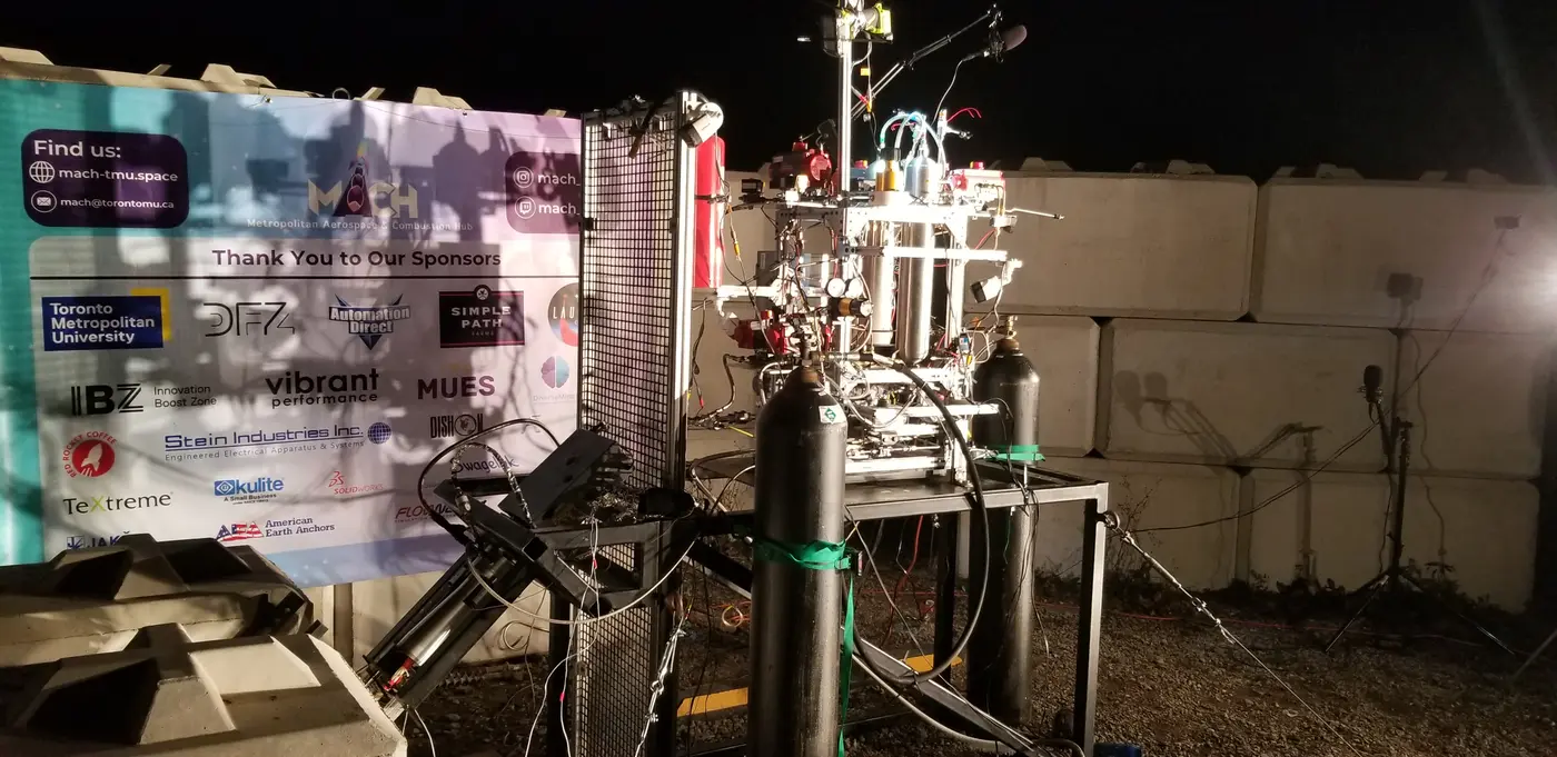 GAR-E test stand during the November 19th, 2023 campaign