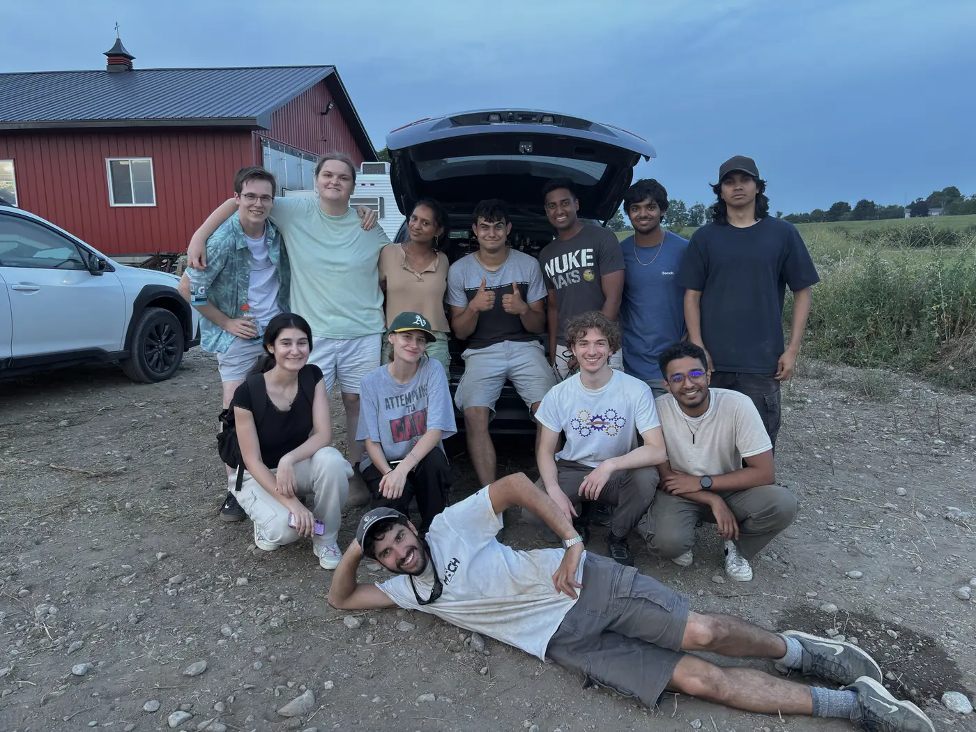 SPRINT team at the August 9th, 2025 cold flow test
