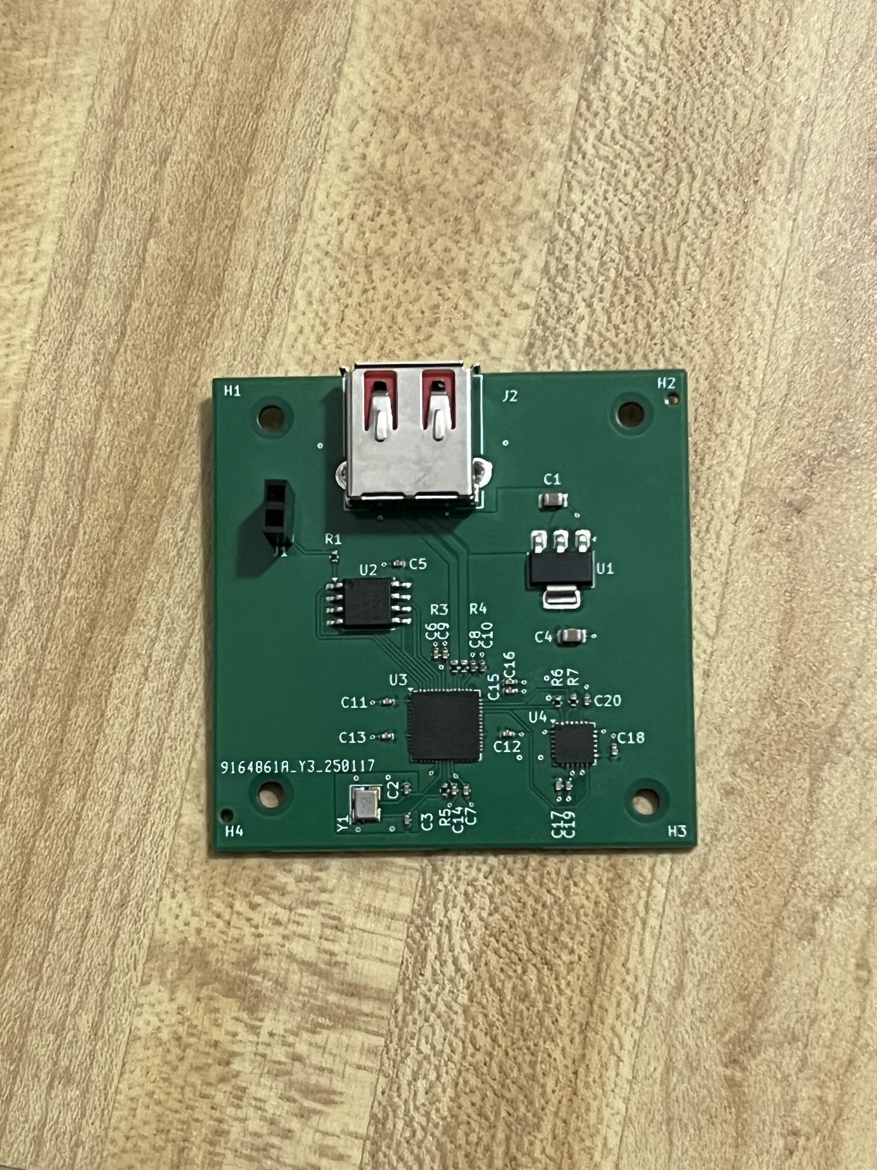 Assembled Acceleration Monitor PCB