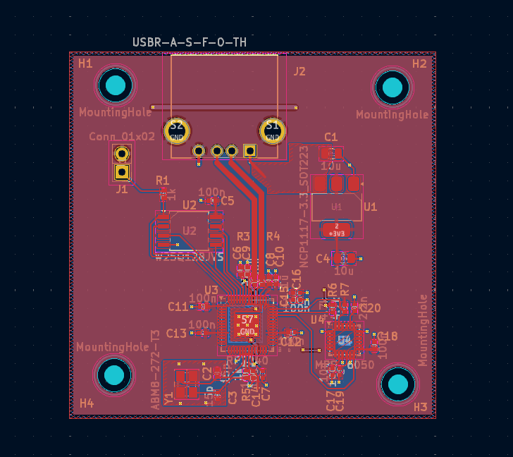 Acceleration Monitor PCB layout