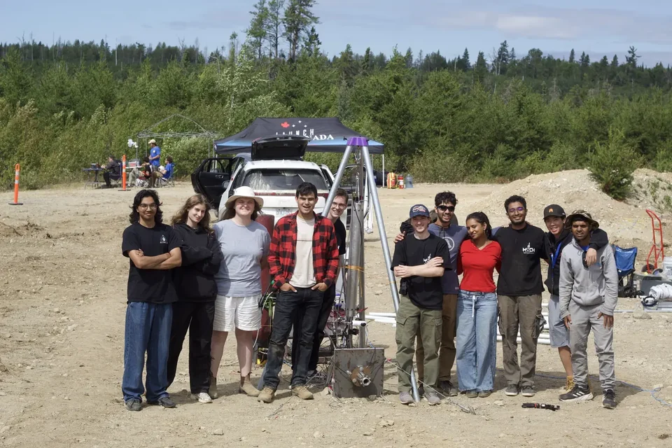 SPRINT team at the August 22nd, 2025 hot fire test
