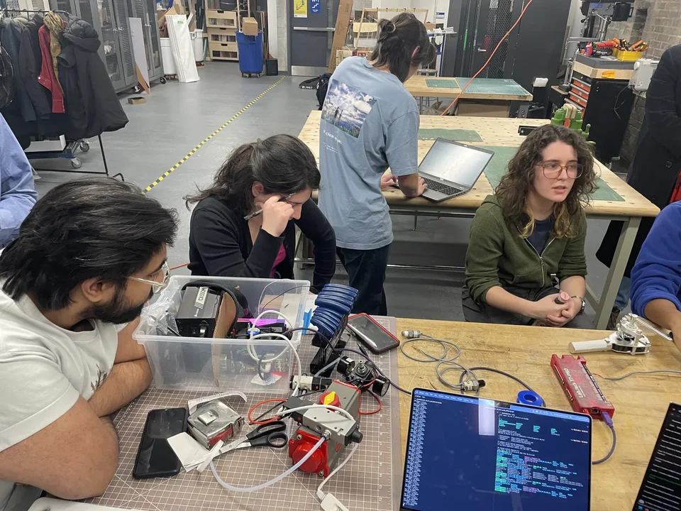 MACH members with the pressure-test equipment in December 2022