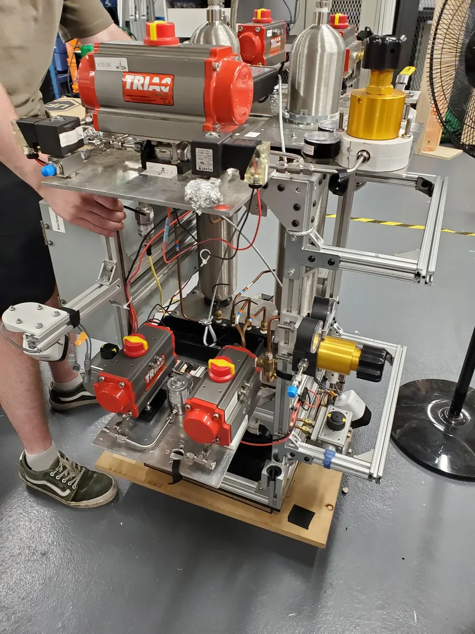 GAR-E and Spender during the July 2023 igniter test