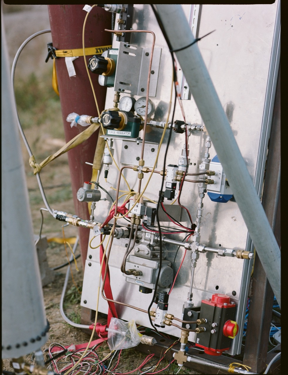 Ground-support plumbing board