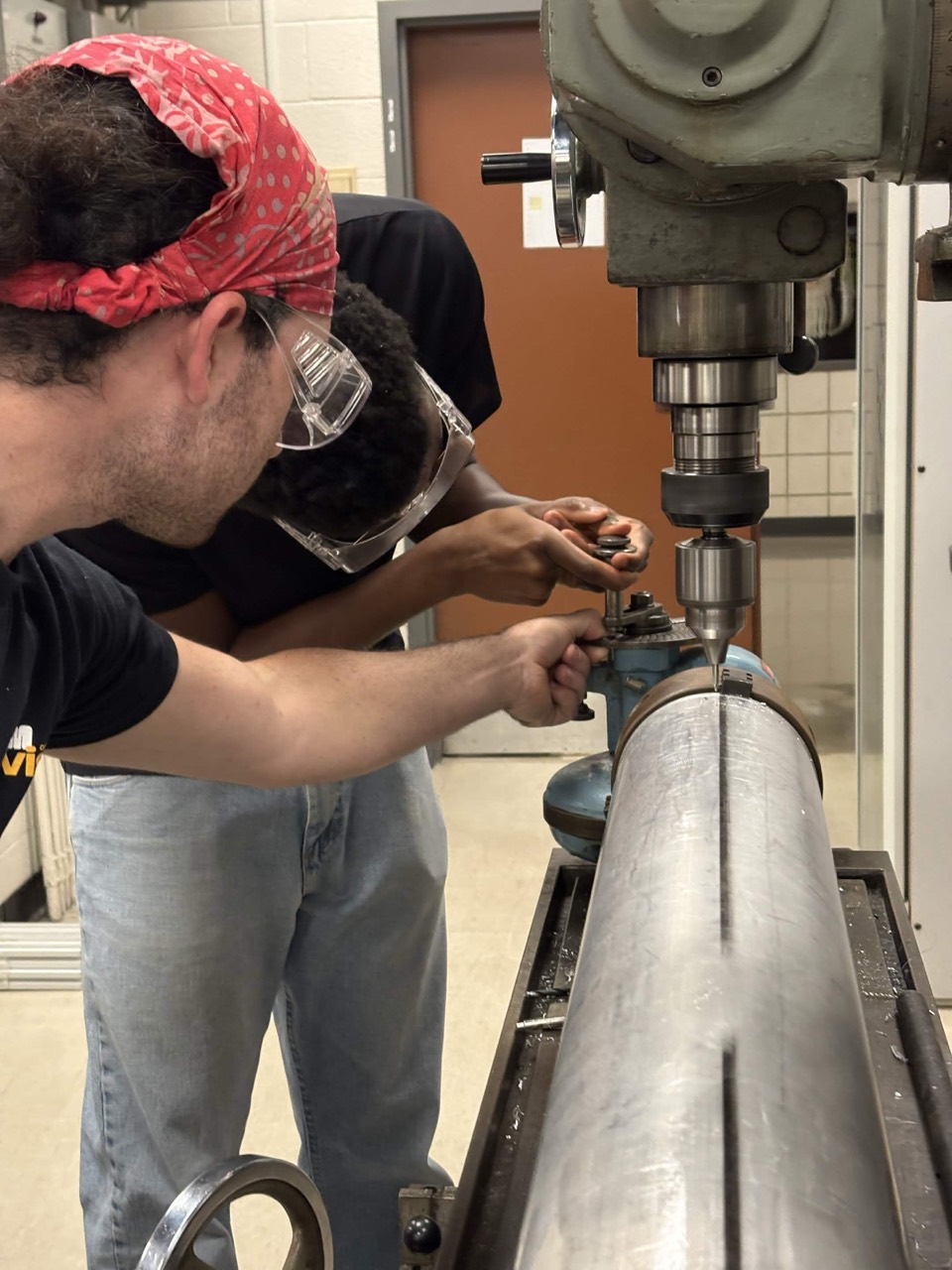 Machining holes in the Seraphina tank