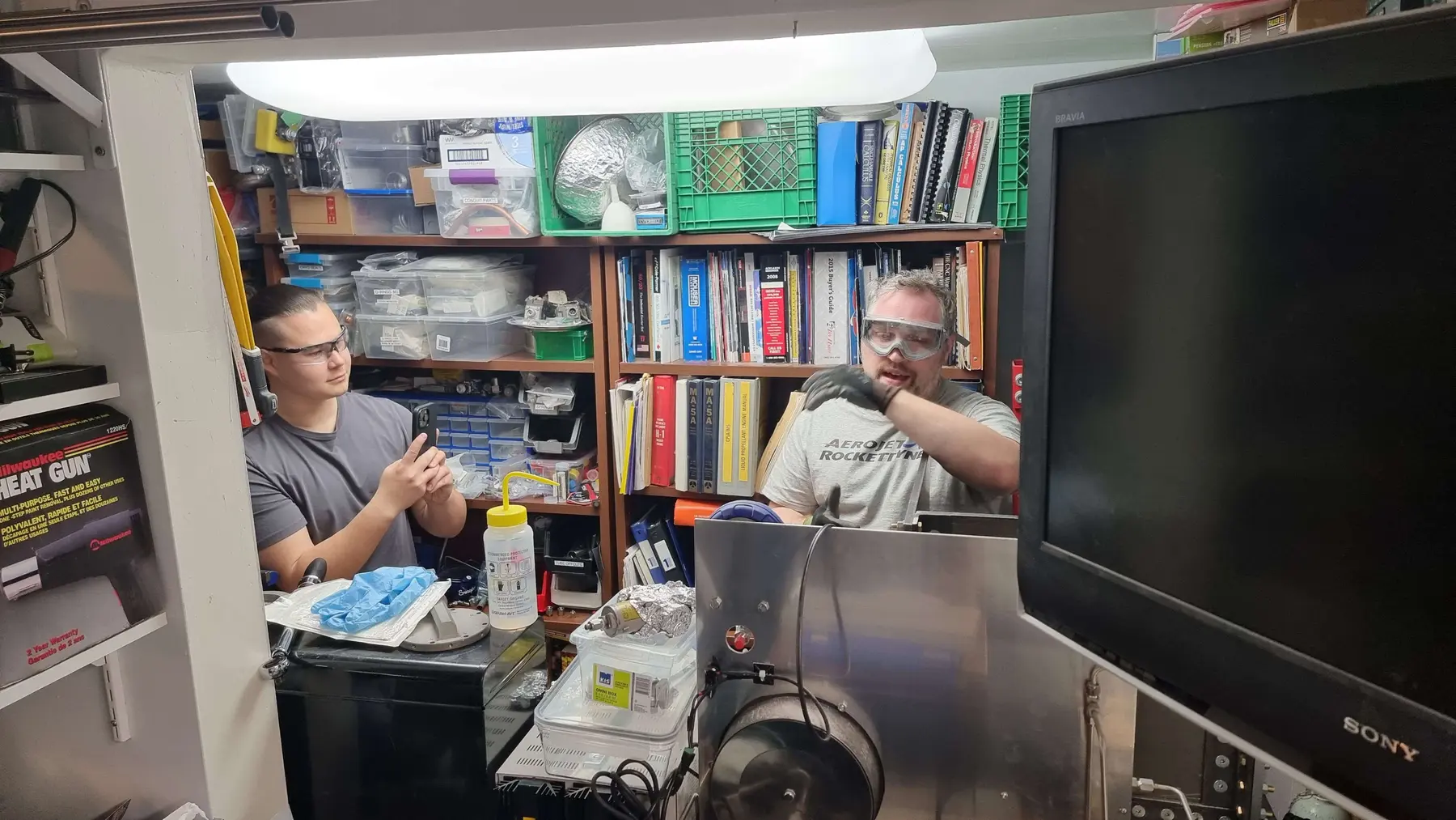 Valve pressure testing in the MACH lab in May 2023