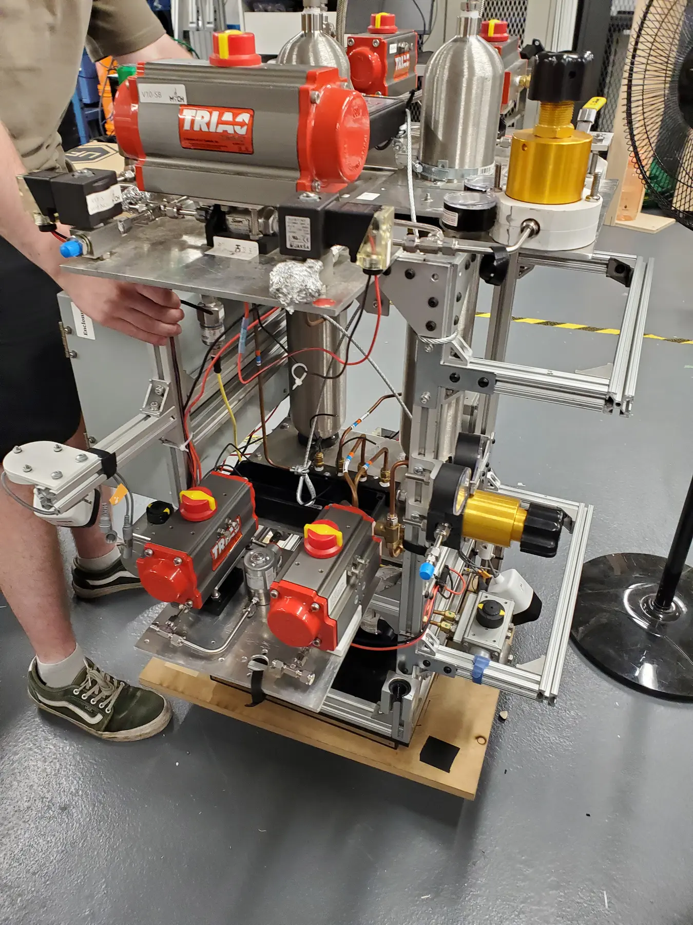 GAR-E and Spender during the July 2023 igniter test