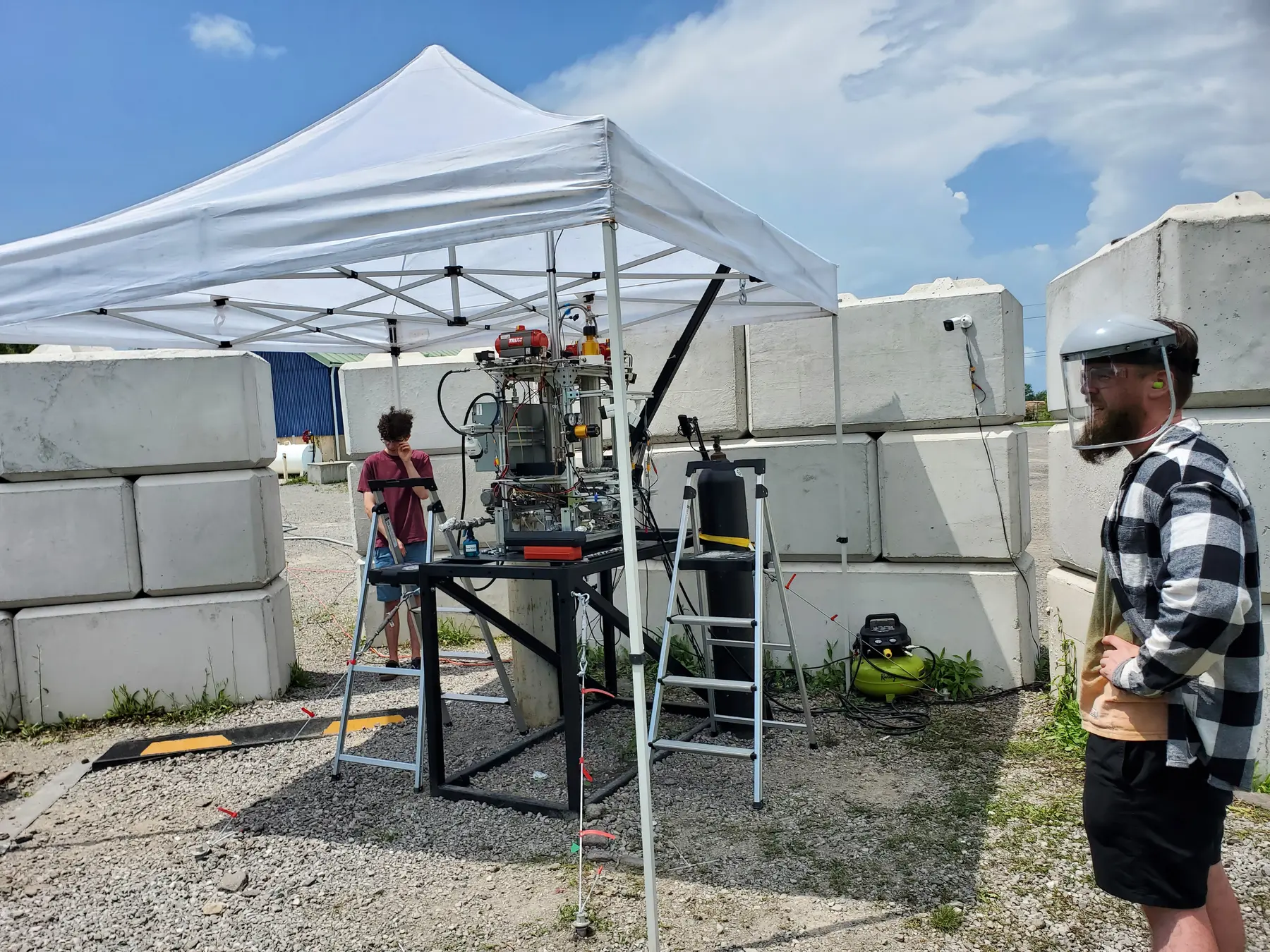Spender test site during the July 2023 integrated cold flows