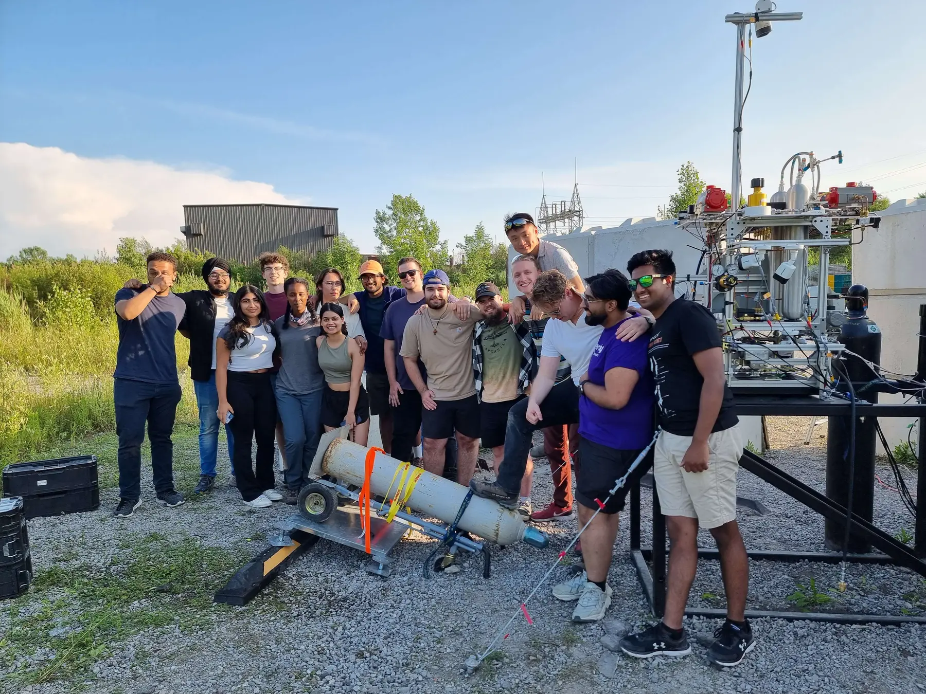 MACH team with Spender after the July 2023 campaign