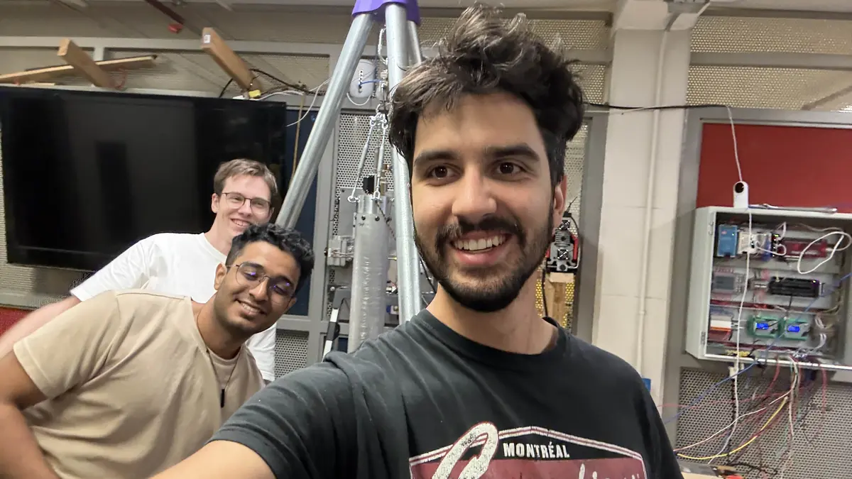 MACH members with suspended SPRINT hardware during pressure testing